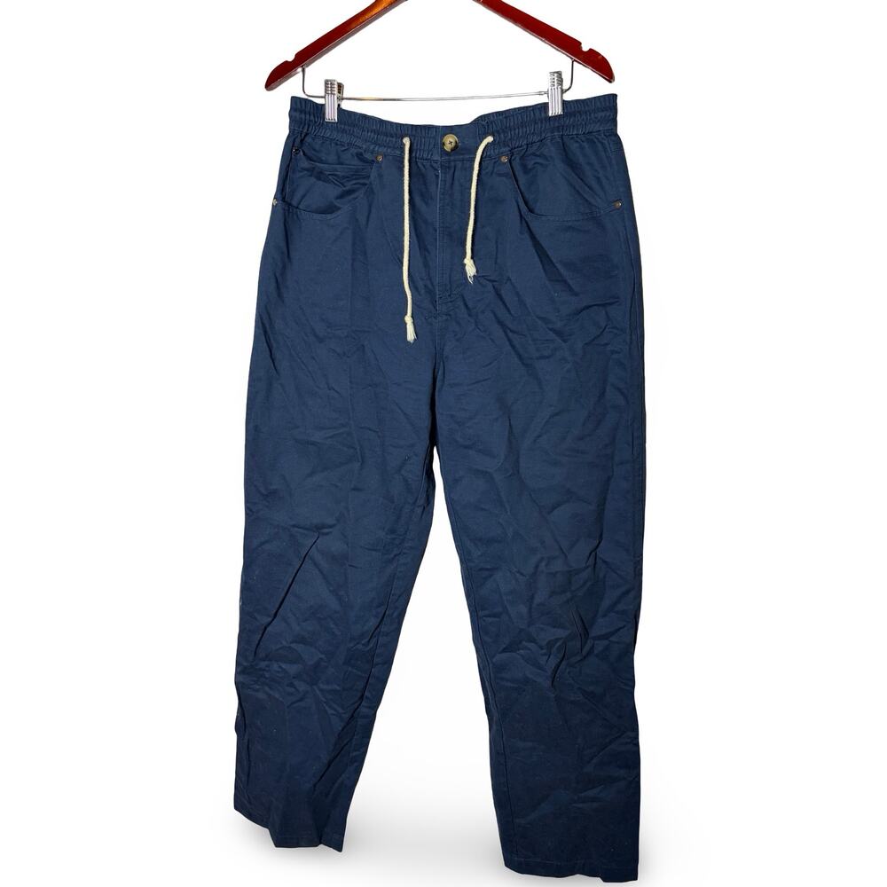 LF Markey Blue cotton pull on pants sz 36x31
